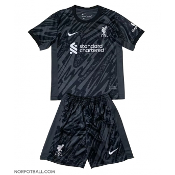 Billige Fotballdrakt Liverpool Keeper Replika Hjemmedraktsett Barn 2024-25 Kortermet (med bukser)